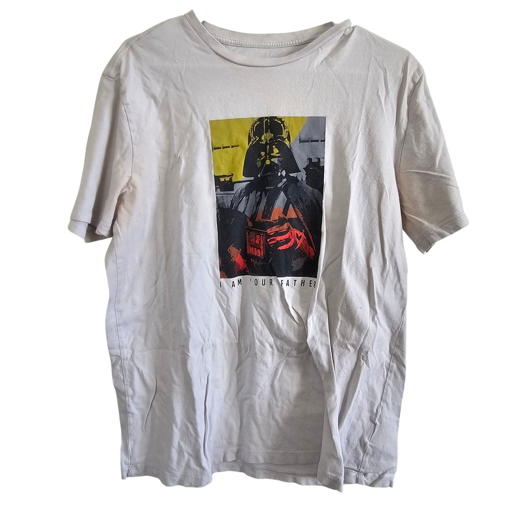 Gap Star Wars‎ Darth Vader I Am Your Father Graphic Tee Shirt Gray Mens Large
